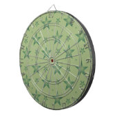 Cible De Fléchettes Élégant et élégant Olive Stars sur Sage Green (Devant droit)