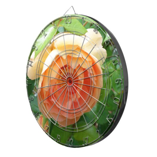 Cible De Fléchettes Élégant Rose orange (Devant droit)