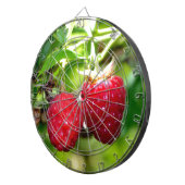 Cible De Fléchettes Elégante framboise rouge classique (Devant droit)