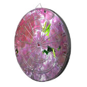 Cible De Fléchettes Elégantes fleurs roses rose fleurie rose hydrangée (Devant droit)