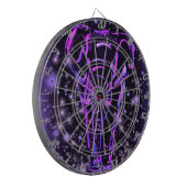 Cible De Fléchettes Eléphant Rose Violet Neon Marchant La Nuit étoilée (Devant gauche)