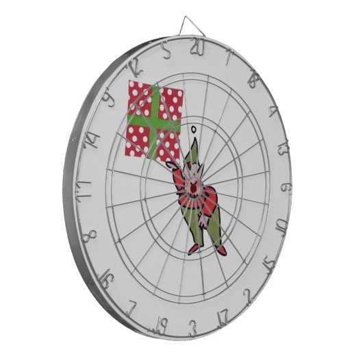 Cible De Fléchettes Elf avec Polka Dot tableau cadeau (Devant gauche)