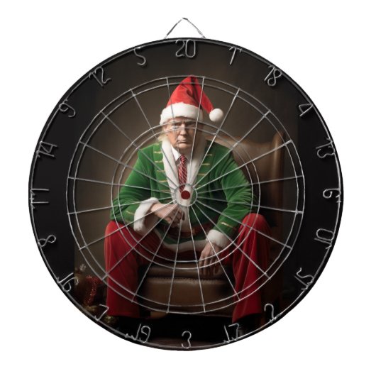 Cible De Fléchettes Elf de Noël Donald Trump (Devant)