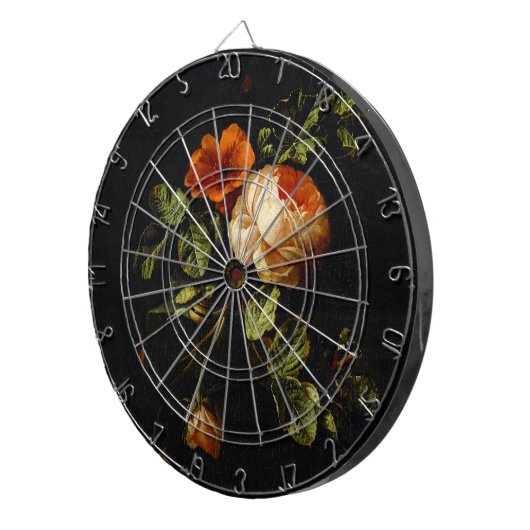 Cible De Fléchettes Elias van den Broeck, Still Life avec des Roses (Devant droit)