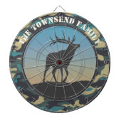 Cible De Fléchettes Elk et Camo (Devant)