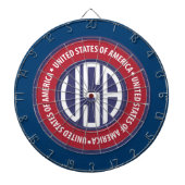 Cible De Fléchettes emblème américain (Devant)