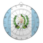 Cible De Fléchettes Emblème du drapeau du Guatemala (Devant)