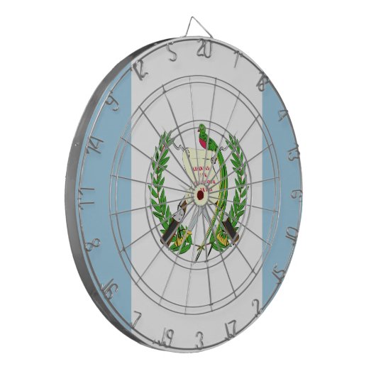 Cible De Fléchettes Emblème du drapeau du Guatemala (Devant gauche)