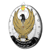 Cible De Fléchettes emblème du kurdistan (Devant droit)