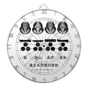 Cible De Fléchettes Emblème officiel et substitut de la famille Mori d
