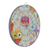 Cible De Fléchettes emoji anniversaire heureux (Devant gauche)