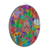 Cible De Fléchettes emoji joyeux pod'anniversaire (Devant gauche)