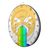 Cible De Fléchettes émoticône arc-en-ciel (Devant droit)
