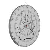 Cible De Fléchettes Empreinte de patte blanc (Devant gauche)