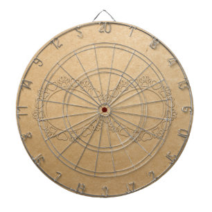 Cible De Fléchettes Empreinte de patte de chien d'amour infini