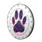 Cible De Fléchettes Empreinte de patte de chien hors de l'attention (Devant droit)