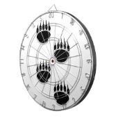 Cible De Fléchettes Empreintes de pattes de l'ours noir (Devant droit)