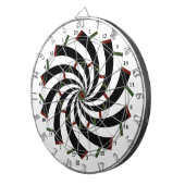 Cible de fléchettes en spirale version miroir (Devant droit)