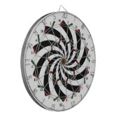 Cible de fléchettes en spirale version miroir (Devant gauche)