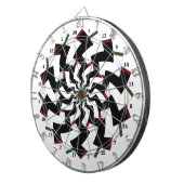 Cible de fléchettes en zigzag miroir (Devant droit)