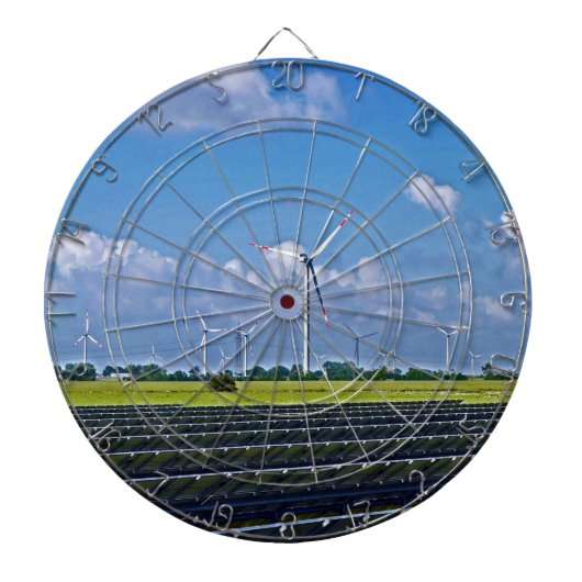 Cible De Fléchettes Énergie alternative - Solaire et Vent (Devant)