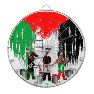Cible De Fléchettes Enfants de Gaza peignant le drapeau de la Palestin