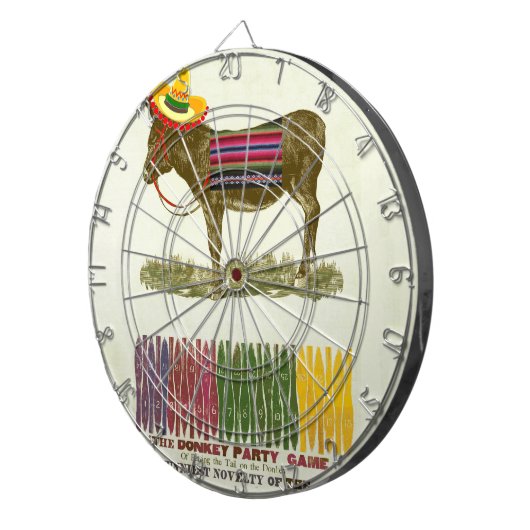 Cible De Fléchettes Éplucher la queue sur l'âne (Devant droit)