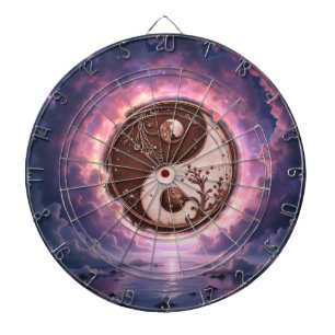 Cible De Fléchettes Équilibre au clair de lune – Yin Yang de la lumièr