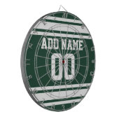 Cible De Fléchettes Équipe Jersey avec nom et numéro personnalisés (Devant gauche)