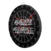 Cible De Fléchettes Étiquette de métal mort (Devant droit)