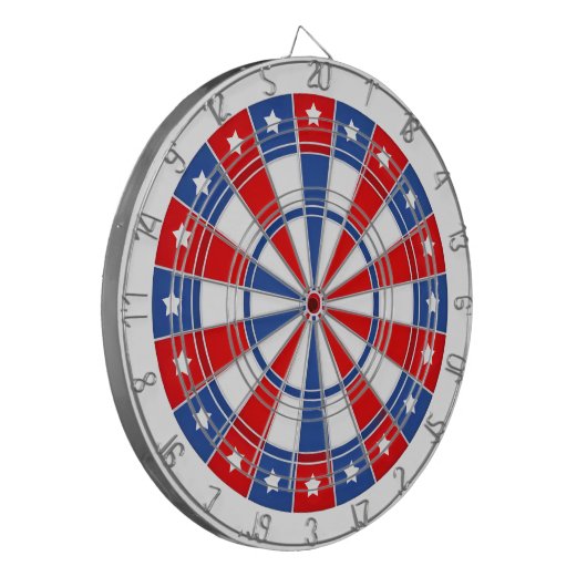 Cible De Fléchettes Étoiles et bandes (Devant gauche)