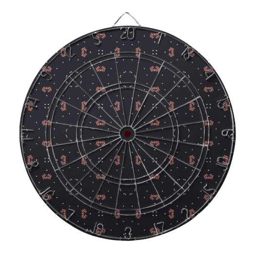 Cible De Fléchettes Étoiles et motif d'engin spatial unique (Devant)