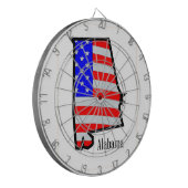 Cible De Fléchettes Étoiles et rayures de l'Alabama (Devant gauche)