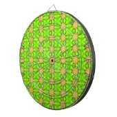 Cible De Fléchettes étoiles or sur tableau de bord vert (Devant droit)