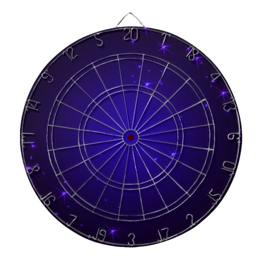 Cible De Fléchettes Étoiles violettes (Devant)