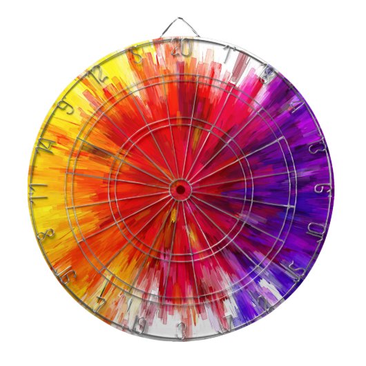 Cible De Fléchettes Explosion de couleur (Devant)
