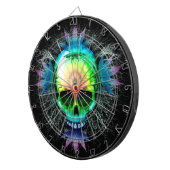 Cible De Fléchettes Explosion de Trippy psychédélique du crâne (Devant droit)
