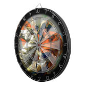 Cible de flechettes faite sur commande de photo (Devant droit)