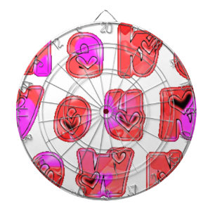 Cible De Fléchettes Faites votre propre coeur