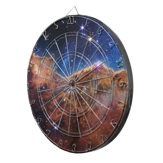 Cible De Fléchettes Falaises cosmiques Carina Nebula Space Webb Telesc (Devant droit)