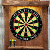 Cible De Fléchettes Family Name Personalized Dartboard