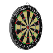 Cible De Fléchettes Family Name Personalized Dartboard (Devant gauche)
