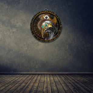 Cible De Fléchettes Fantaisie Antique Médecin de la Peste Steampunk En