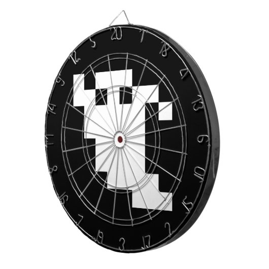 Cible De Fléchettes Fantôme à 8 bits pour pixels (Devant droit)