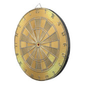 Cible De Fléchettes Faux Gold Foil Métallique Simple Élégant (Devant droit)