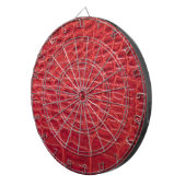 Cible De Fléchettes Faux rouge alligator cuir (Devant droit)