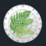 Cible De Fléchettes Fermes forestières vertes de forêt de bois fougère<br><div class="desc">Un design naturel et dynamique avec un tiro de frondes de fougères multicolores.</div>