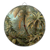 Cible De Fléchettes Ferns Palm Tree Antiquité Botanique Ferns Art (Devant)