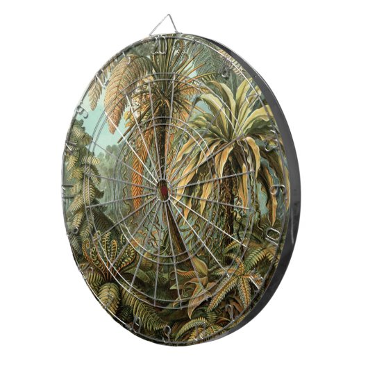 Cible De Fléchettes Ferns Palm Tree Antiquité Botanique Ferns Art (Devant droit)