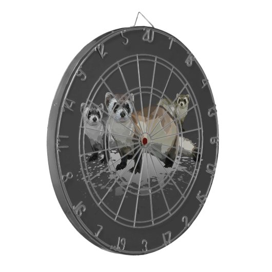 Cible De Fléchettes Ferrets (Devant gauche)